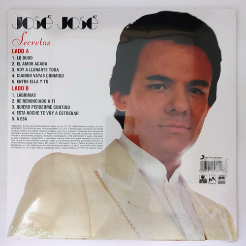 Jose Jose - Secretos Lp Cerrado