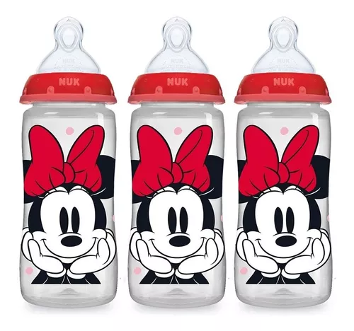 Biberones Nuk 10 Onzas 3 Piezas Minnie Mouse