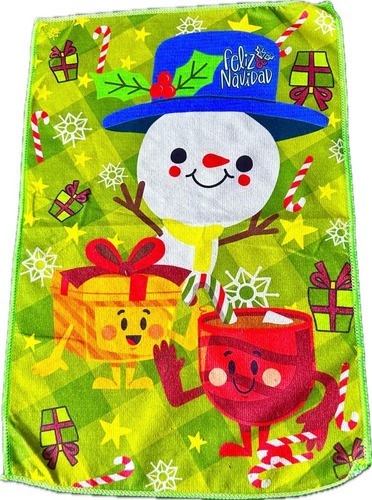 Paquete 5 Trapos/secadores Navideños, Varios Diseños Hilasal