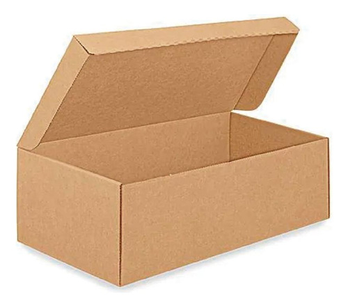 Cajas Calzado Kraft Pantunfla 28.5x13.5x9.5cm 100pzs