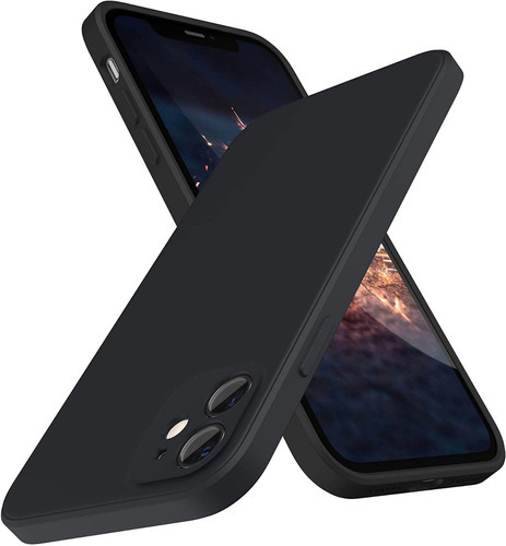 Carcasa Full Silicona Cubre Cámaras Para iPhone 11  (2 Cámaras) - Color Negro