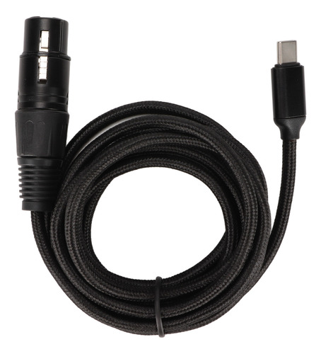 Cable De Micrófono Tipo C Usb A Xlr Hembra Apto Para Bajo Ru