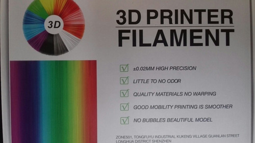 Filamento Pla 1.75 Mm Premium Negro 3d Printer Filament