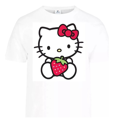 Camisas Hello Kitty Con Fresa Diseños Increíbles