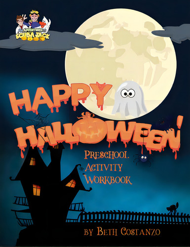 Happy Halloween Preschool Activity Workbook, De Costanzo, Beth. Editorial Lightning Source Inc, Tapa Blanda En Inglés