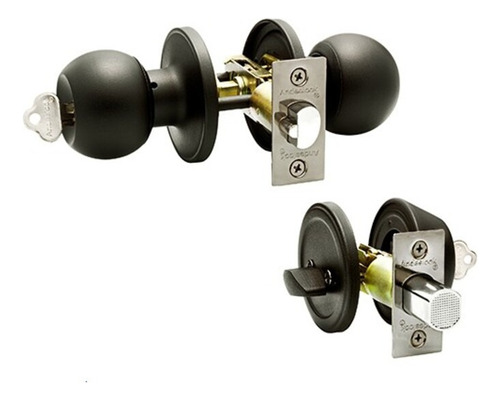 Kit Pomo Y Cerrojo Acceso Principal Andeslock A43/74+ak