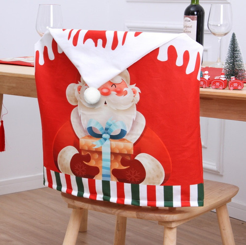 6 Fundas Para Respaldo De Silla De Navidad Para Decoración