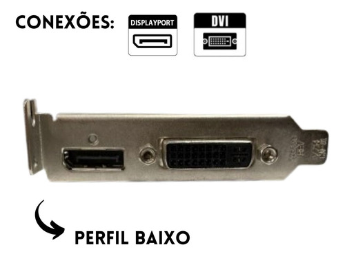 Placa De Vídeo Amd Radeon Hd 8490 Ddr3 1gb Displayport Dvi (Usado)