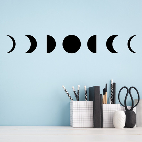 Imagen 2 de 2 de Vinilos Decorativos - Motivo Lunas - Fases Lunares