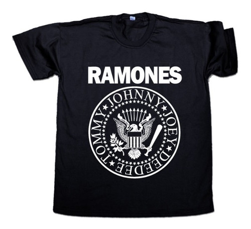 Remera Ramones Logo Algodón Unisex Punk Rock