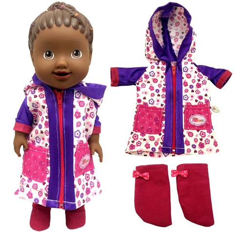 Roupa Roupinha De Boneca Little Mommy Capa De Chuva Original