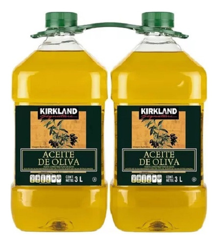 Aceite Puro De Oliva Comestible Kirkland S. 2 Pzs 3l