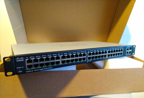 Switch Cisco Sg200-50p 48 Puertos Gbe, 2 Sfp, Administrable