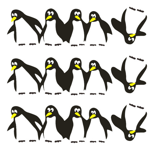 Adhesivo Magnético De Pared Con Diseño De Pingüino For Neve