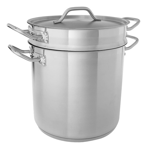 Olla Para Pastas Winware, Ssdb-16s, 15 L, Acero Inoxidable