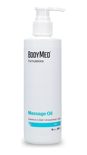 Bodymed Formulations Aceite De Masaje, 8 Oz. - Sin Fragancia