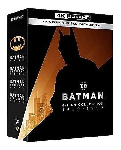 Batman Colección 1989 - 1997 Películas 4k Ultra Hd + Blu-ray | Envío gratis