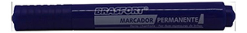 Caneta P/marcacao  Pincel  Brasf Azul - Kit C/12 Unidades