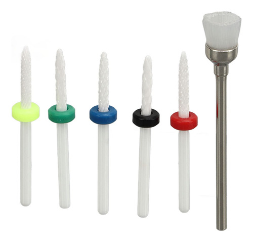 Juego De Brocas Para Limas De Uñas, Juego De 6 Brocas Para U