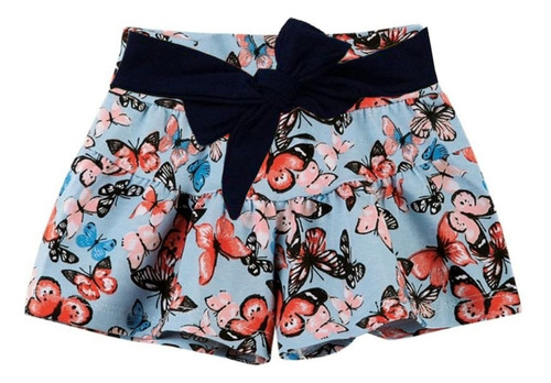 Shorts Infantil Menina Algodão Atacado Flor Tamanho 1 Ao 8