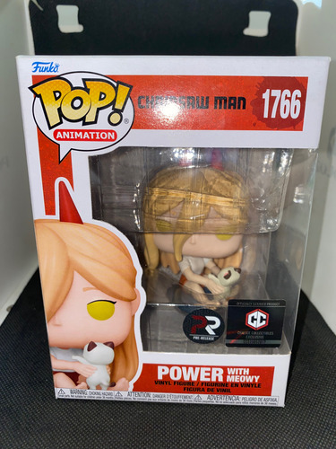 Funko Pop Power With Meowy Chainsaw Man Pochita Chalice Pr