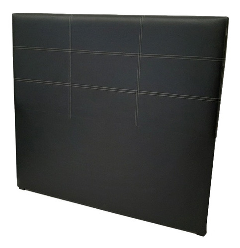 Respaldo de sommier Mezanek Pampa Queen 180cm x 120cm Cuero sintético negro