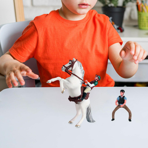 Juego De Juguetes De Animales Con Figura De Caballo Estilo F