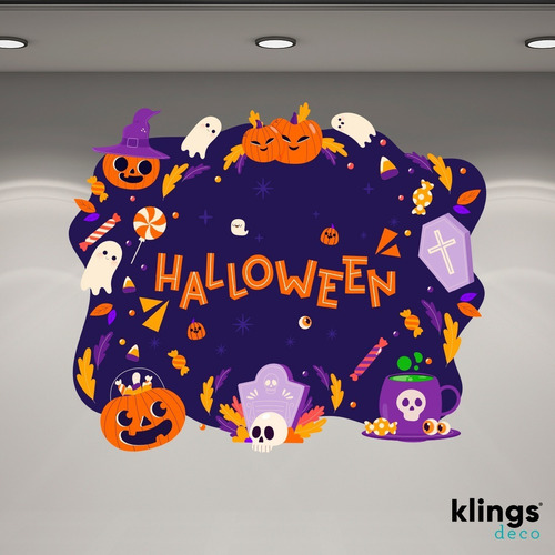 Imagen 3 de 10 de Vidrieras Plotter Vinilos Halloween Fantasmas Calabaza
