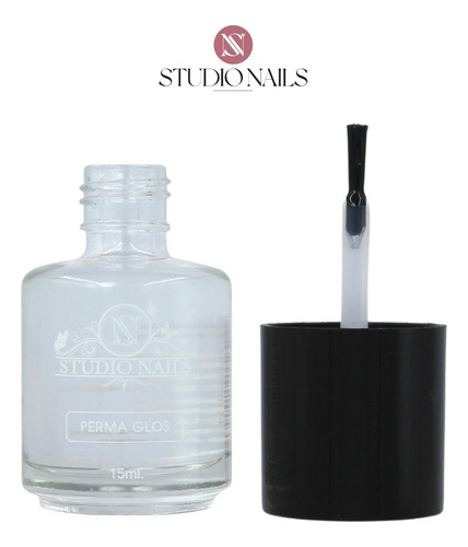 Esmalte Brillante Para Uñas. Permagloss 15ml. Studio Nails Color Transparente
