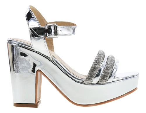 Imagen 2 de 4 de Zapatos De Tacón 10cm Mujer Plataforma Frontal Charol