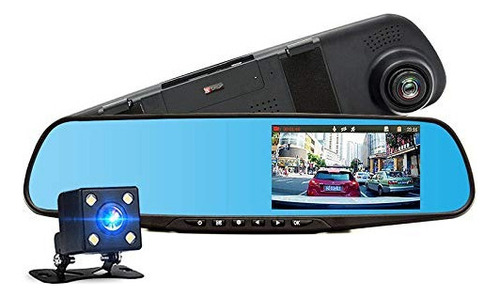 Espejo Retrovisor Pantalla Camara Delantera Trasera Fullhd