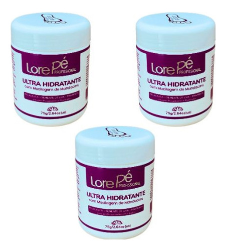 Ultra Hidratante Pés Ressecados Spa Pés 50gr Lore Pé Kit 3un