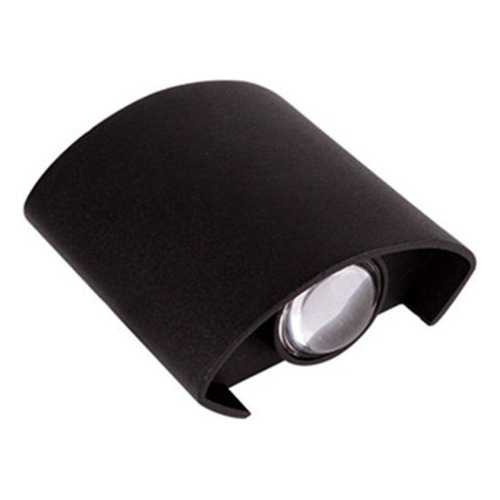 Aplique Led Decorativo 2 Ojos Negro Metalico Luz Calida