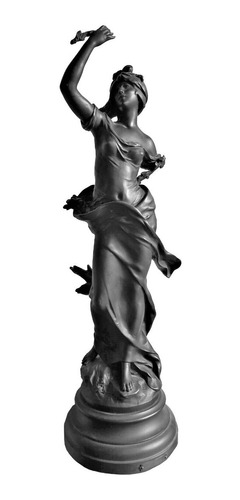Escultura Antigua Fleur De Mai Par Auguste Moreau(1834-1917)
