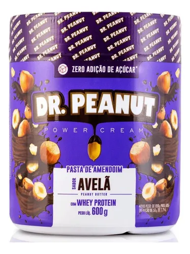 Pasta de Amendoim Dr Peanut - Sabor Avelã em pote de 600g Menor preço em Pasta de Amendoim Dr Peanut - Sabor Avelã em pote de 600g