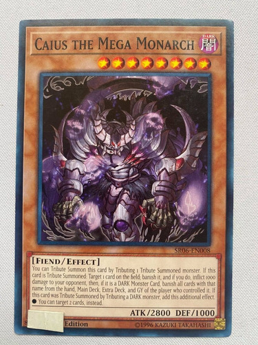 Caius The Mega Monarch Comun Yugioh