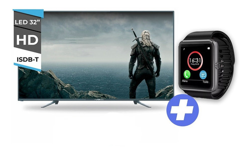 Tv Smart Led 32 Punktal Tvhdmi Wifi Netf. Yt + Smartwatch