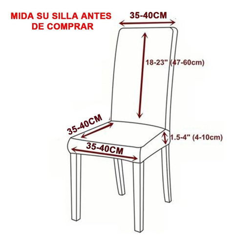 Qw1 4 Fundas Sillas Comedor Asiento Navideños Santa