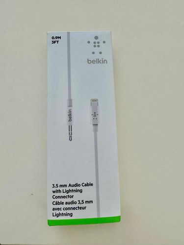 Cable De Audio Con Lightning De 3,5 Mm Marca Belkin