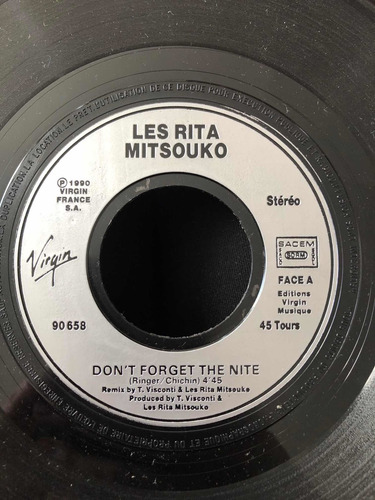 Les Rita Mitsouko Dont Forget The Nite Vinilo 1982 (Usado)