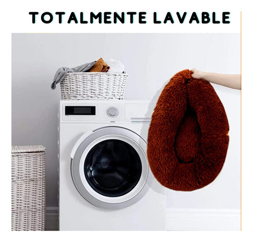 Cama Tipo Dona Antiestres Para Perros Raza Xgrande / Gigante Color Vino