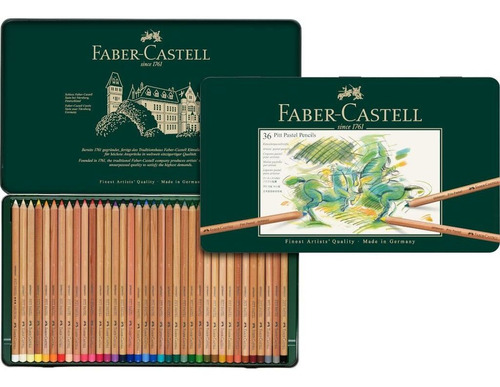 Faber-castel Pitt - Lápices De Colores Pastel En Caja De Met