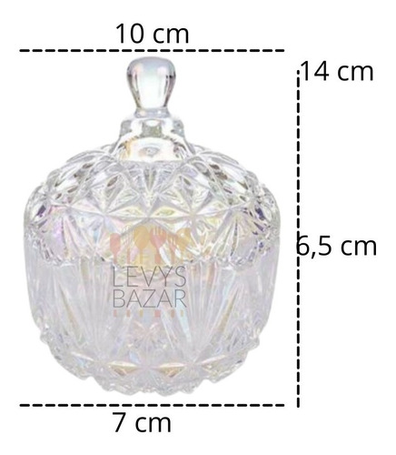 Imagen 4 de 7 de 5 Carameleras Bomboneras Candy De Vidrio Velas Soja Souvenir