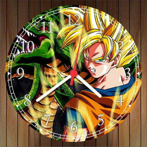 Relógio De Parede Desenho Dragon Ball Vegeta Anime