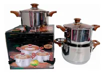 Comprar Set De Ollas Valeska Modelo Prime 6pcs Acero Inoxidable