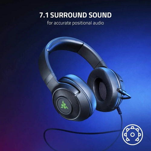 Imagen 5 de 8 de Auriculares Gamer Razer Kraken X For Console Pc7.1 Ps4 Switc