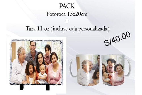 Pack De Fotoroca Y Taza Personalizadas 