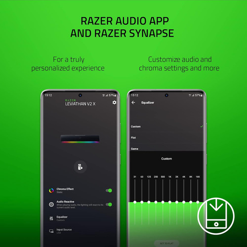 Barra De Sonido Razer Leviathan V2 X, Rgb, Usb-c, Negro