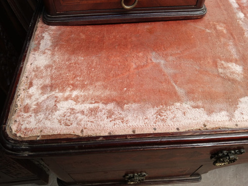 Comoda Tocador Toilette Antiguo Espejos Marrón (Usado)