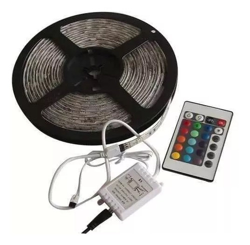 Fita Led Colorida Sanca 5050 Rgb 5m 16 Cores Controle Fonte